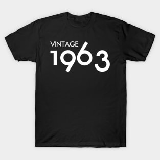 Vintage 1963 Gift 57th Birthday Party T-Shirt